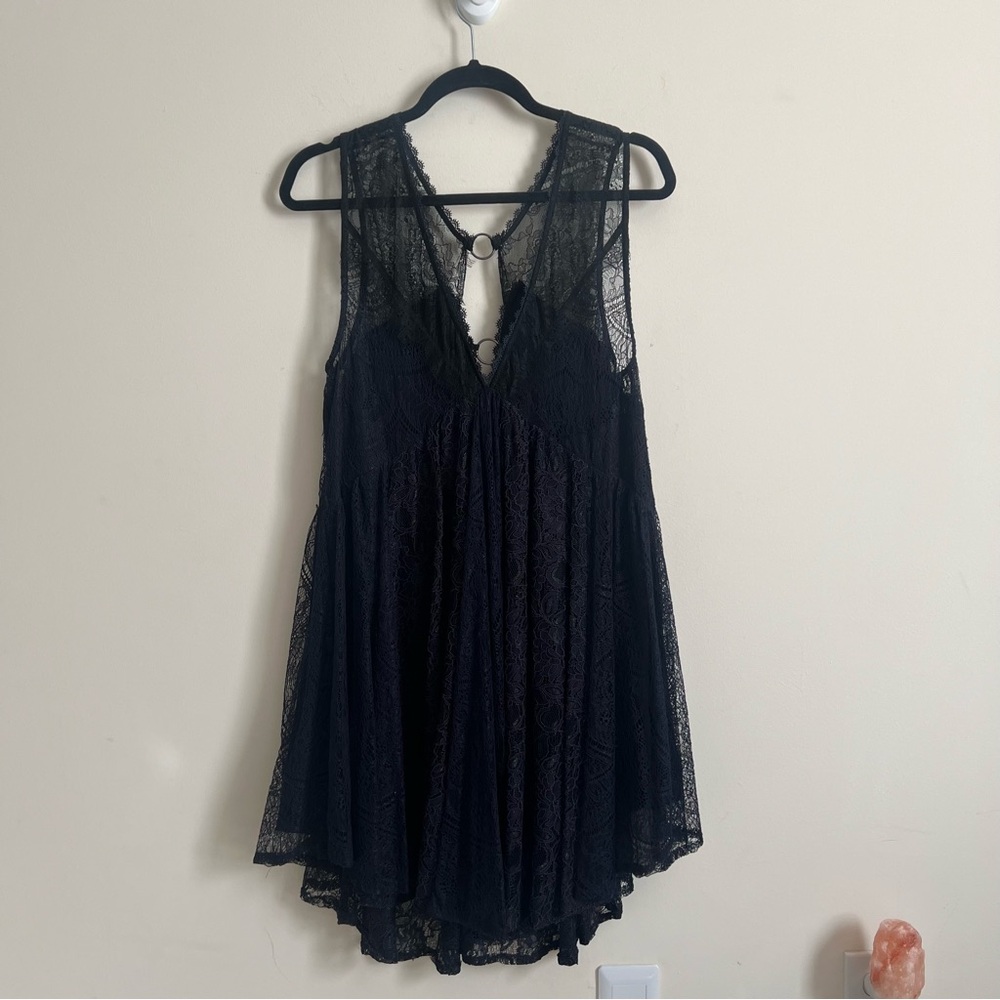 Free People Don’t You Dare Lace Shift Dress